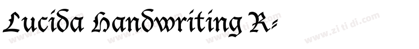 Lucida Handwriting R字体转换